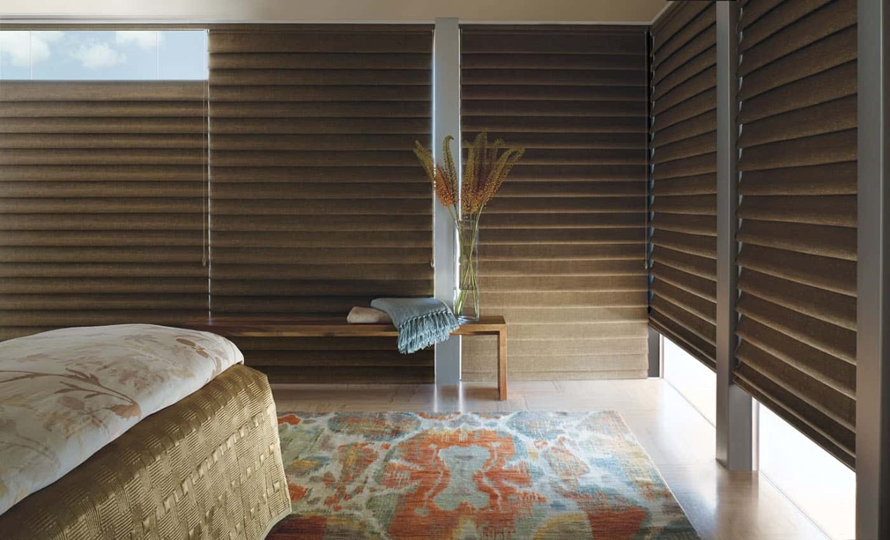 Hunter Douglas Vignette® Modern Roman Shades, roman blinds, bedroom shades, near Lexington, South Carolina (SC)