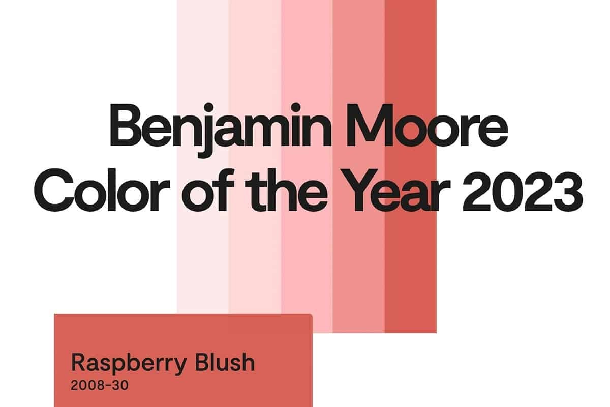 Raspberry Blush 2008-30 the Benjamin Moore Color of the Year 2023 near Lexington, South Carolina (SC)