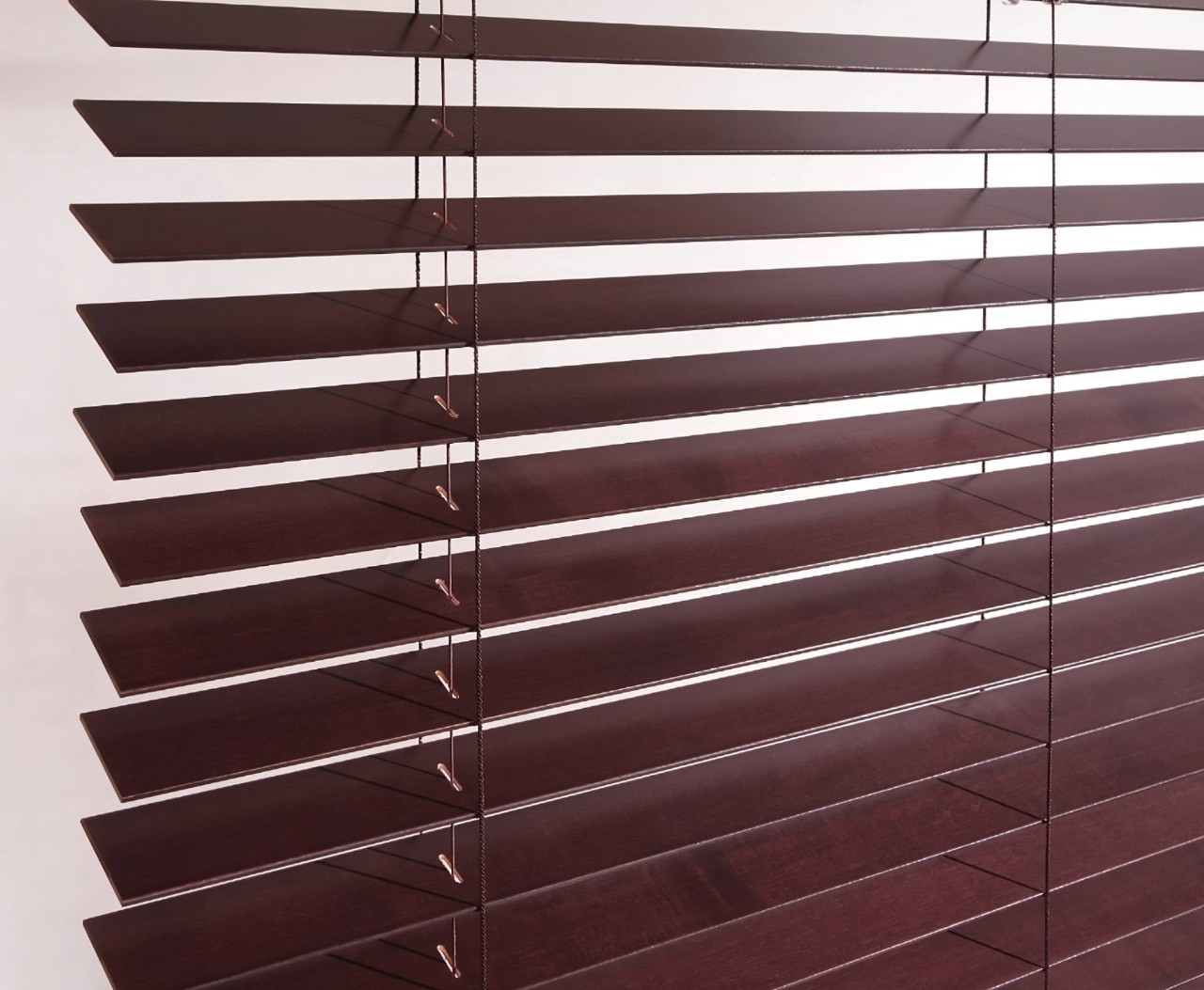 Rustic blinds covering a window in a home near Lexington, SC